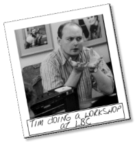 Tim doing a workshop at LBC